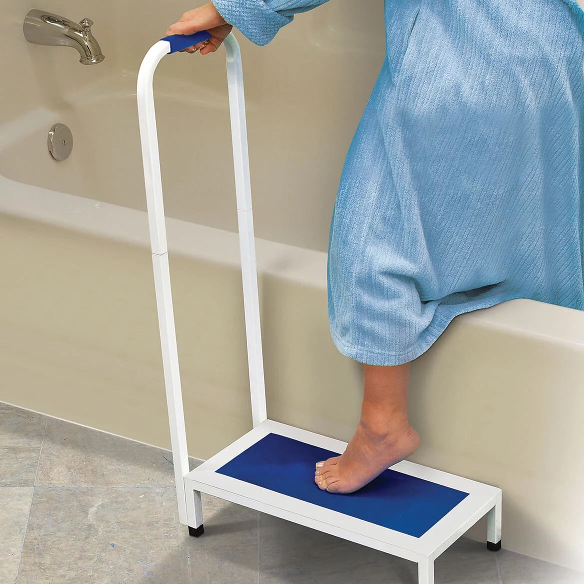 Support Step Stool with Handle, 5" Step Height, Steel Z203833