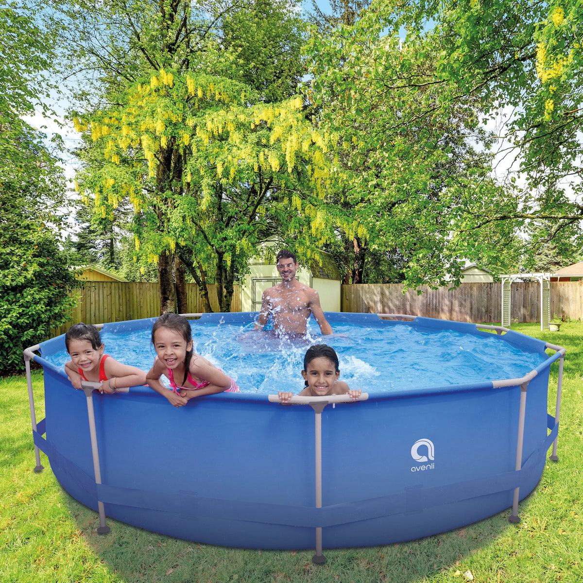 Round 12 Foot by 30 Inch Swimming Pool E66577