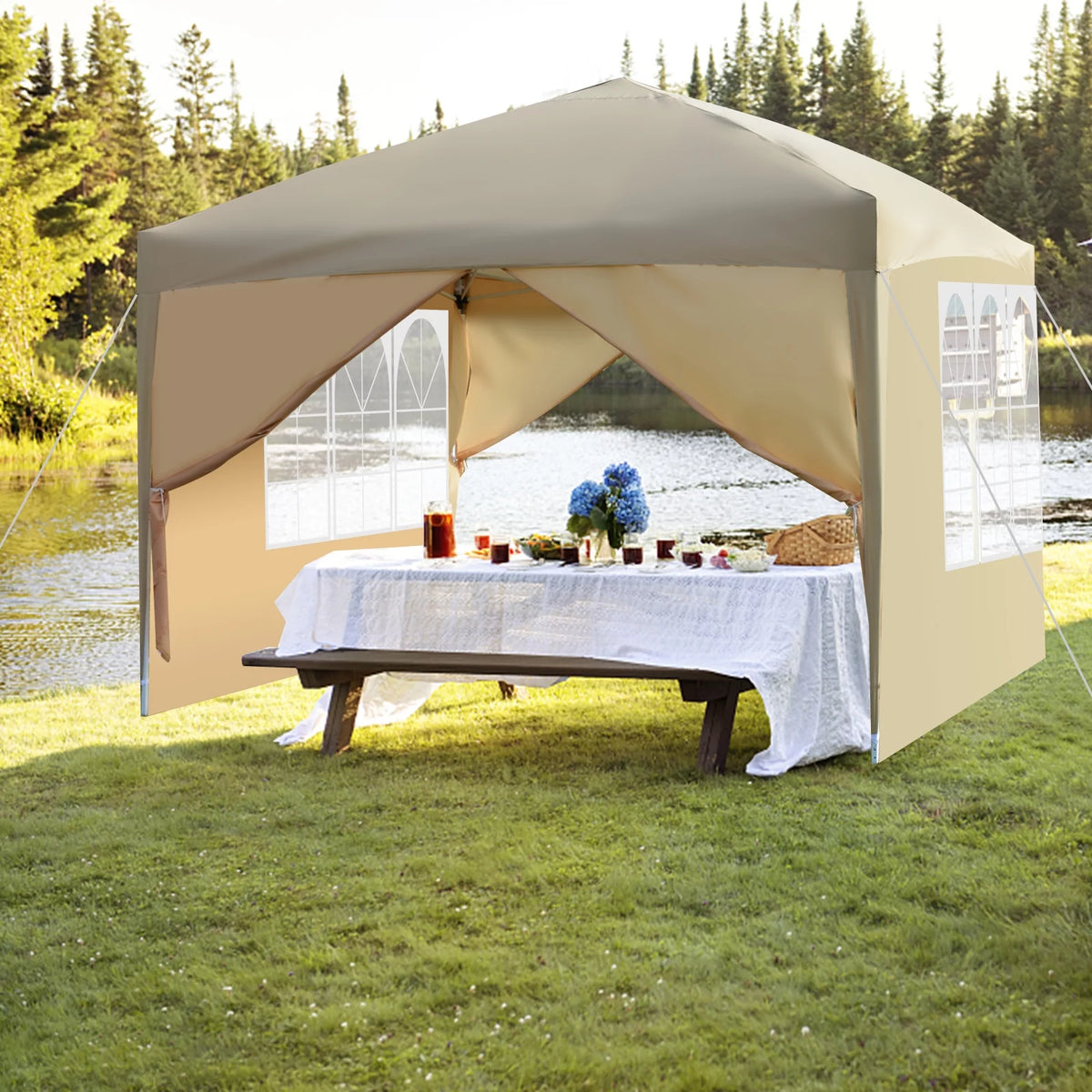 10'x20' Pop Up Canopy Tent with Carry Bag Z12579