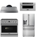 36 Electric Range, Range Hood, Refrigerator and Microwave Q95882