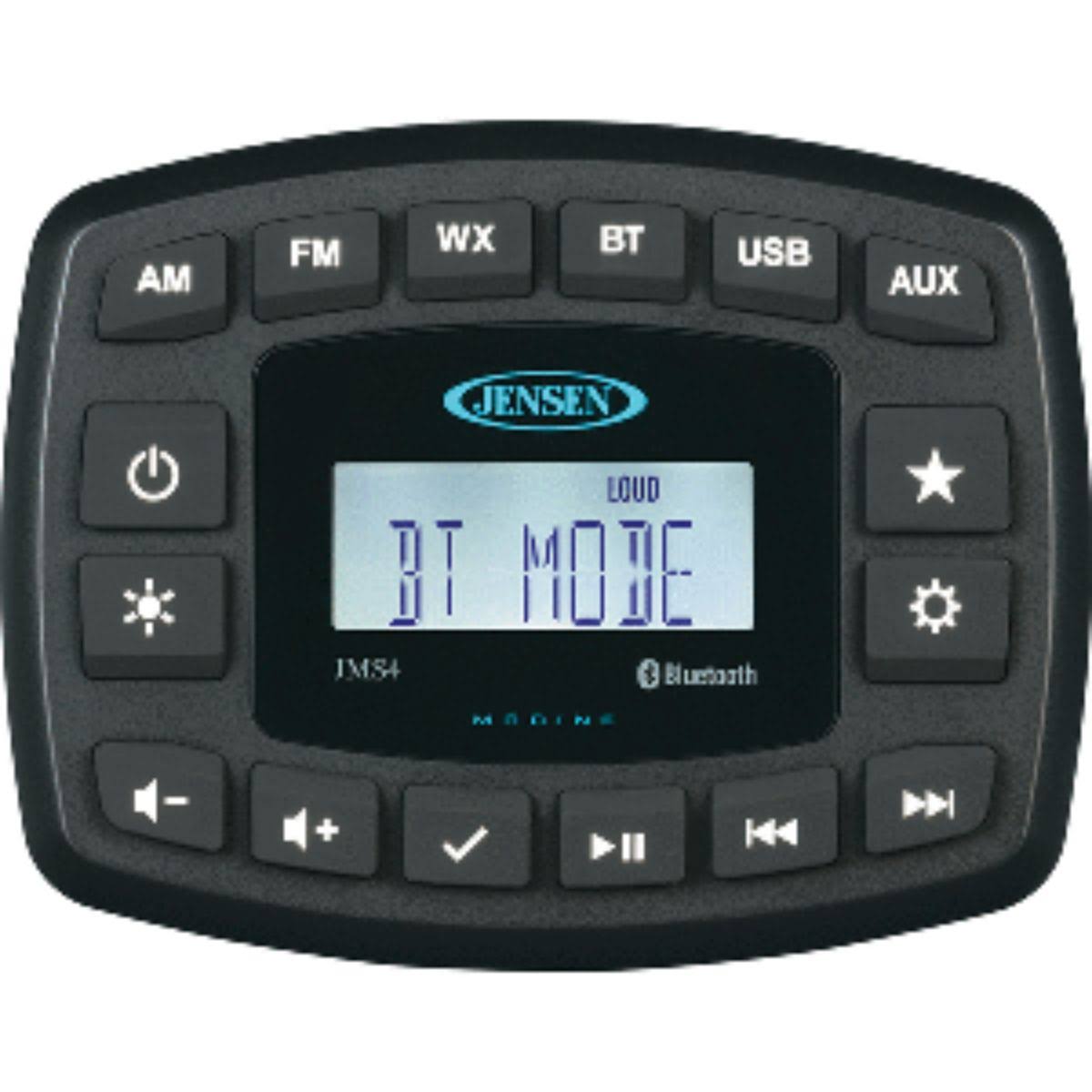 4" Waterproof Bluetooth AM/FM/WB/USB Stereo Black R9862