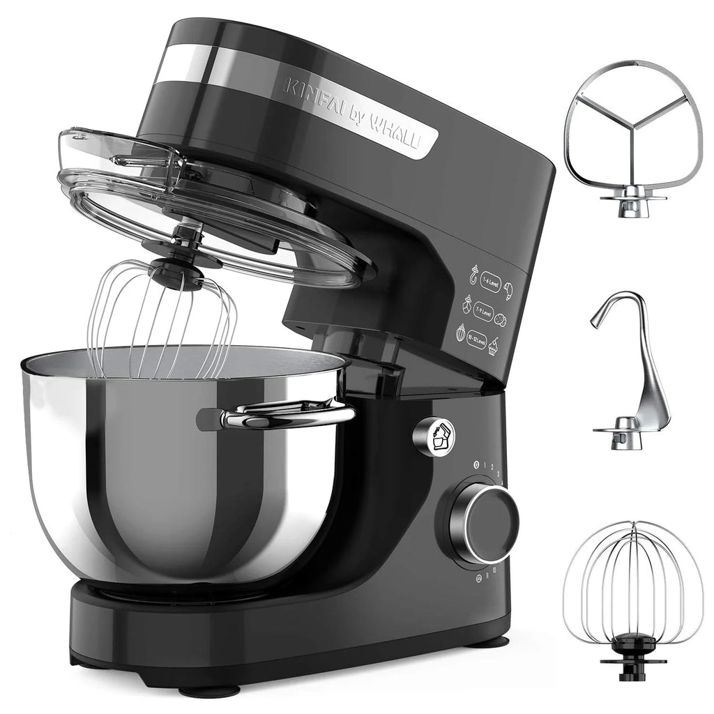5.5Qt 12-Speed Tilt-Head Electric Stand Mixer with Stainless Steel Bowl H7159