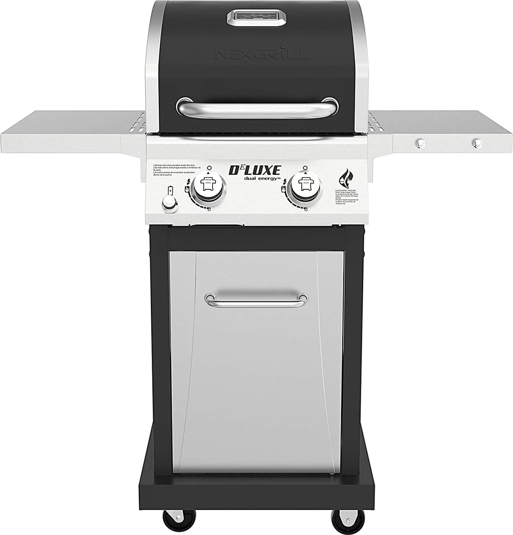 2-Burner Propane Gas Grill with 2 Foldable Shelves V703