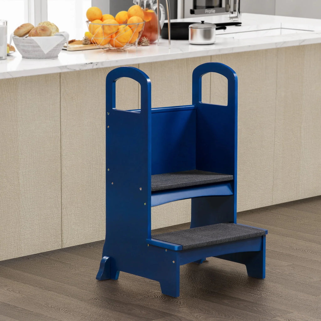 Espresso Wooden Kids Step Stool N797