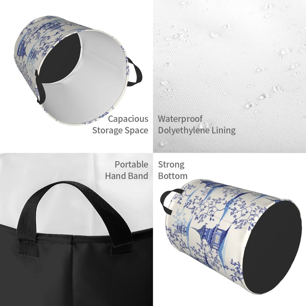 Waterproof Laundry Hamper with Handle N7617