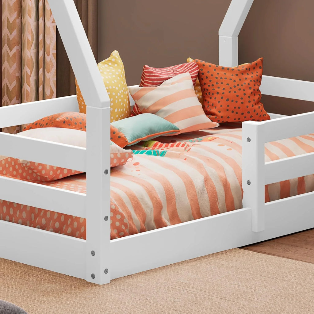 Solid Wood Toddler Bed White P751248