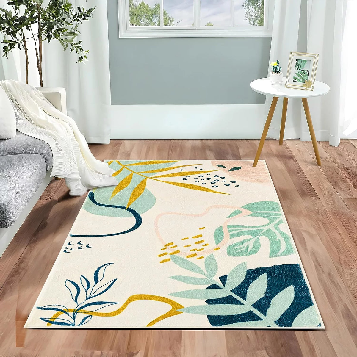 3x5 Washable Non Slip Area Rug N724